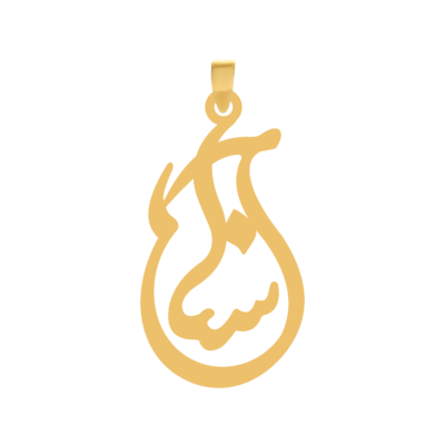 آویز گردنبند طلا ۱۸ عیار اسم آسنا