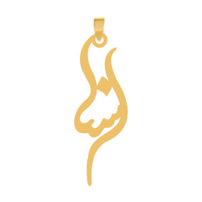 آویز گردنبند طلا ۱۸ عیار اسم اسنا نستعلیق