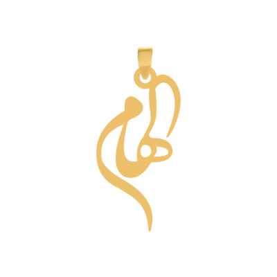 آویز گردنبند طلا ۱۸ عیار اسم الهام