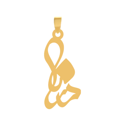 آویز گردنبند طلا ۱۸ عیار اسم درنا