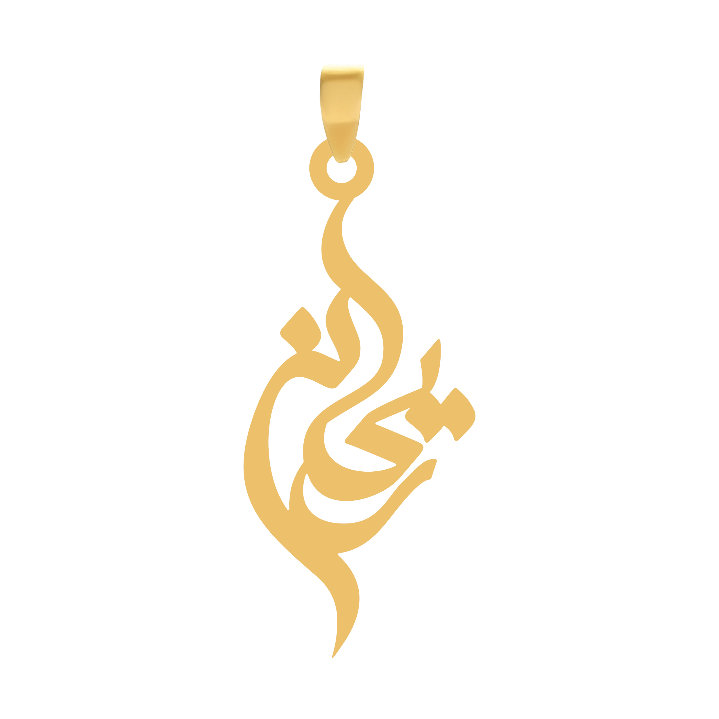 ریحانه آویز گردنبند طلا ۱۸ عیار اسم ریحانه