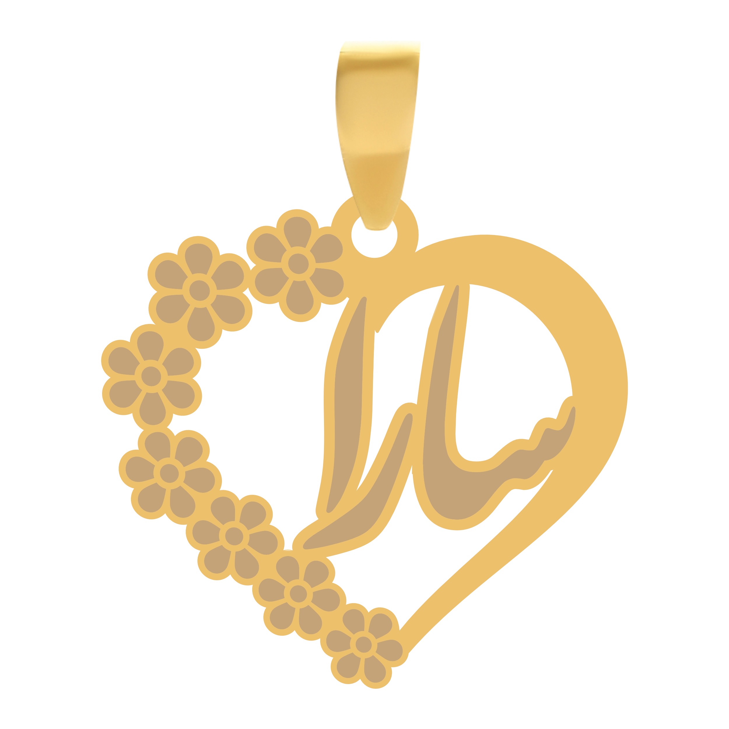 سارا آویز گردنبند طلا ۱۸ عیار قلب اسم سارا
