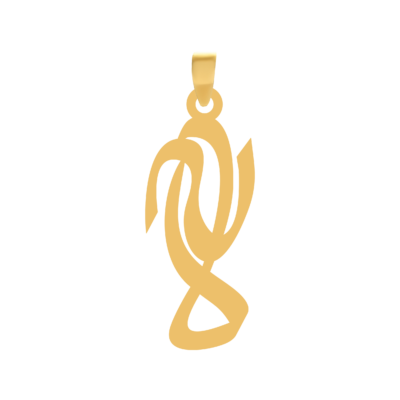آویز گردنبند طلا ۱۸ عیار اسم لاله