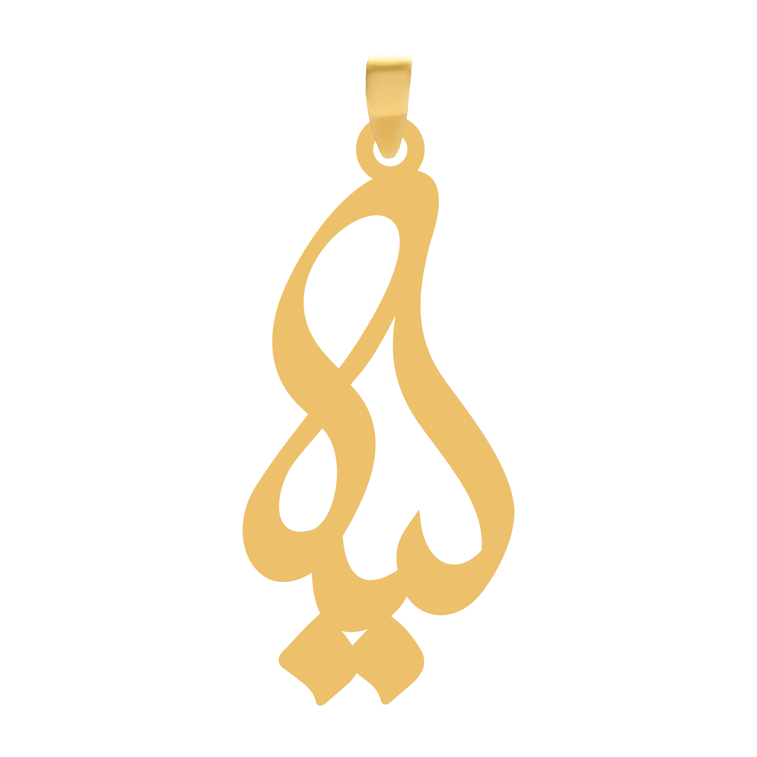 لیلا آویز گردنبند طلا ۱۸ عیار اسم لیلا