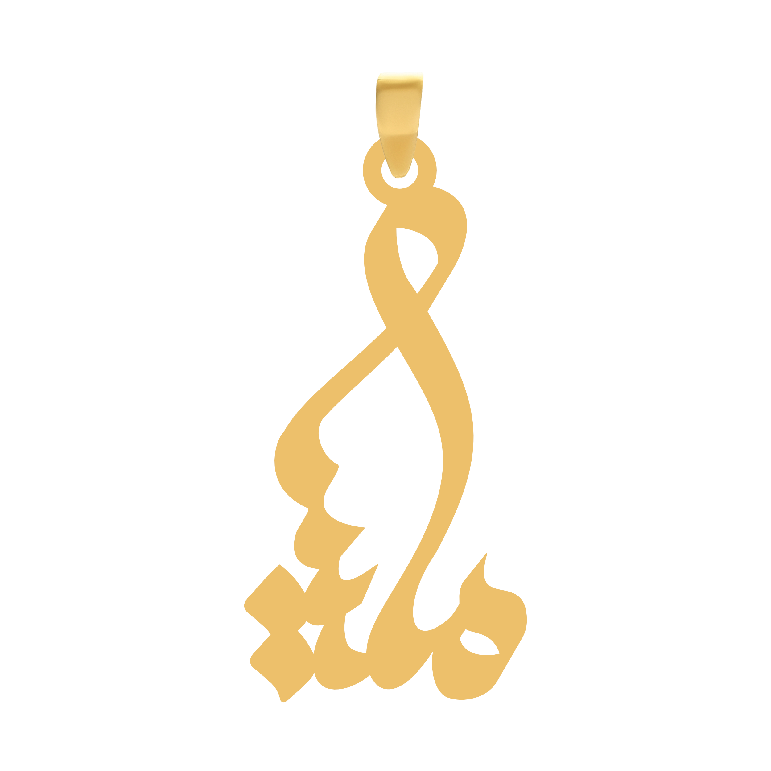 ملیسا آویز گردنبند طلا ۱۸ عیار اسم ملیسا