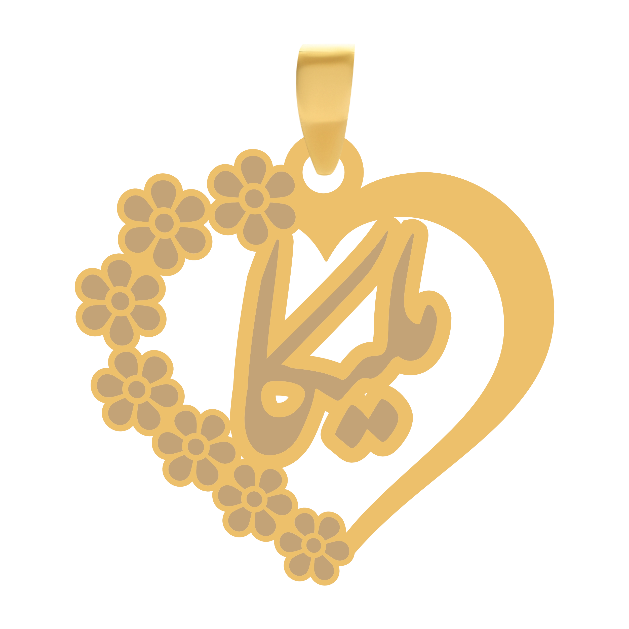 ملیکا آویز پلاک قلب طلا اسم ملیکا
