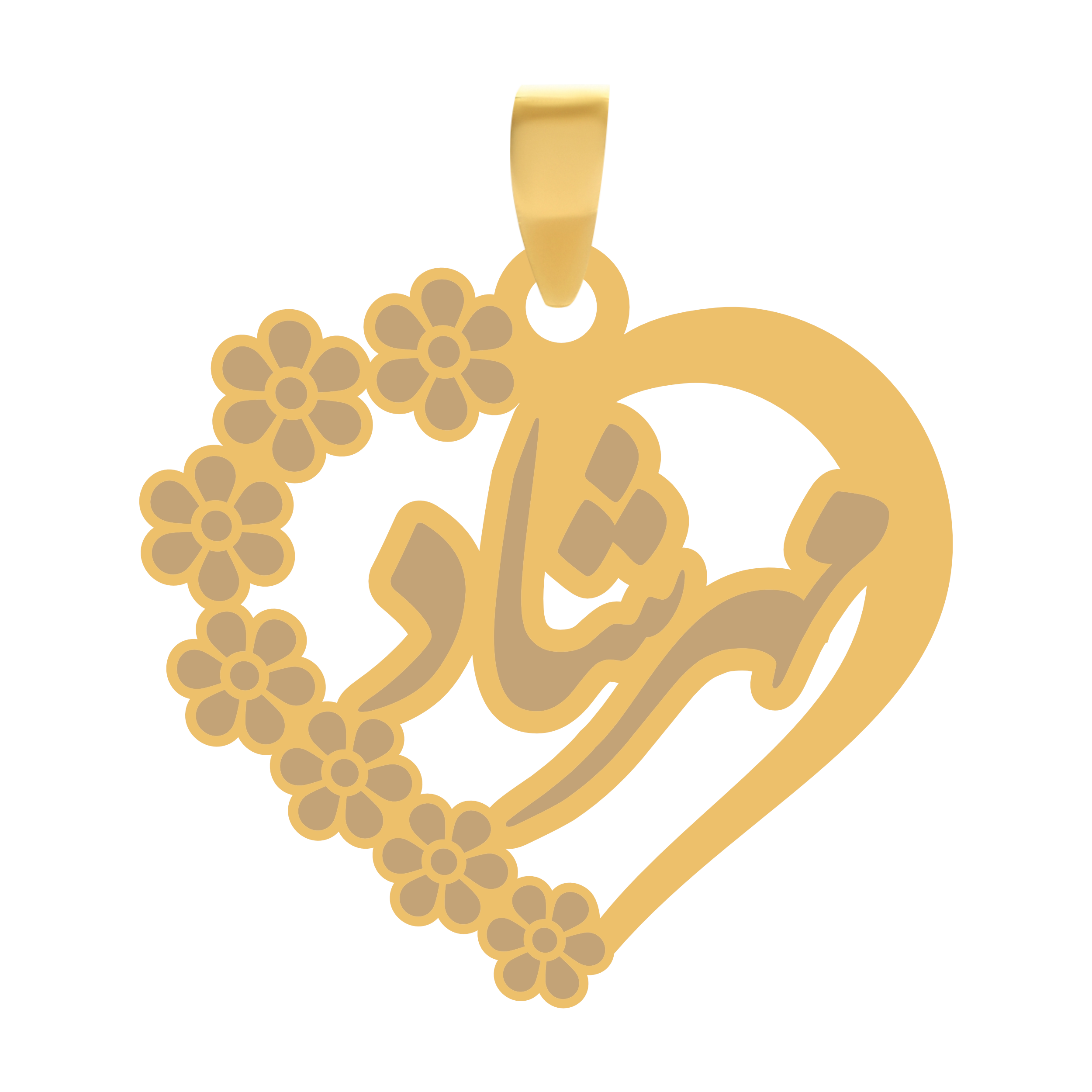 مهرشاد آویز پلاک قلب طلا اسم مهرشاد