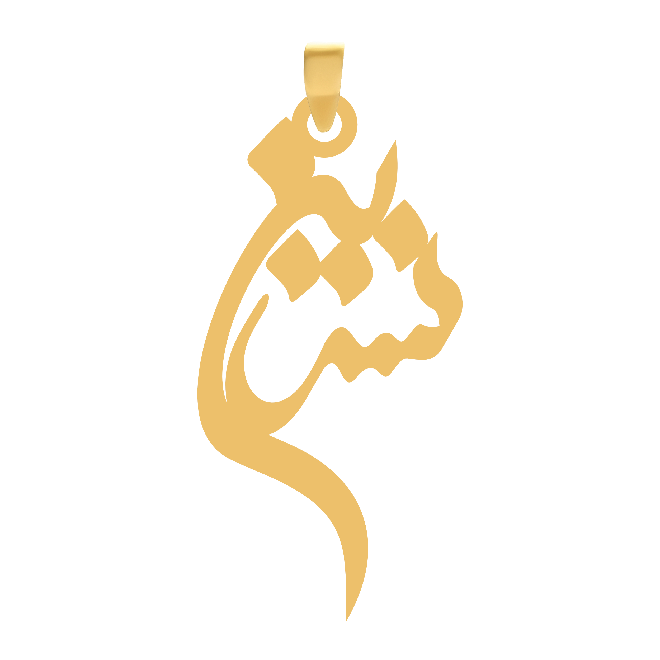 نسرین آویز گردنبند طلا ۱۸ عیار اسم نسرین