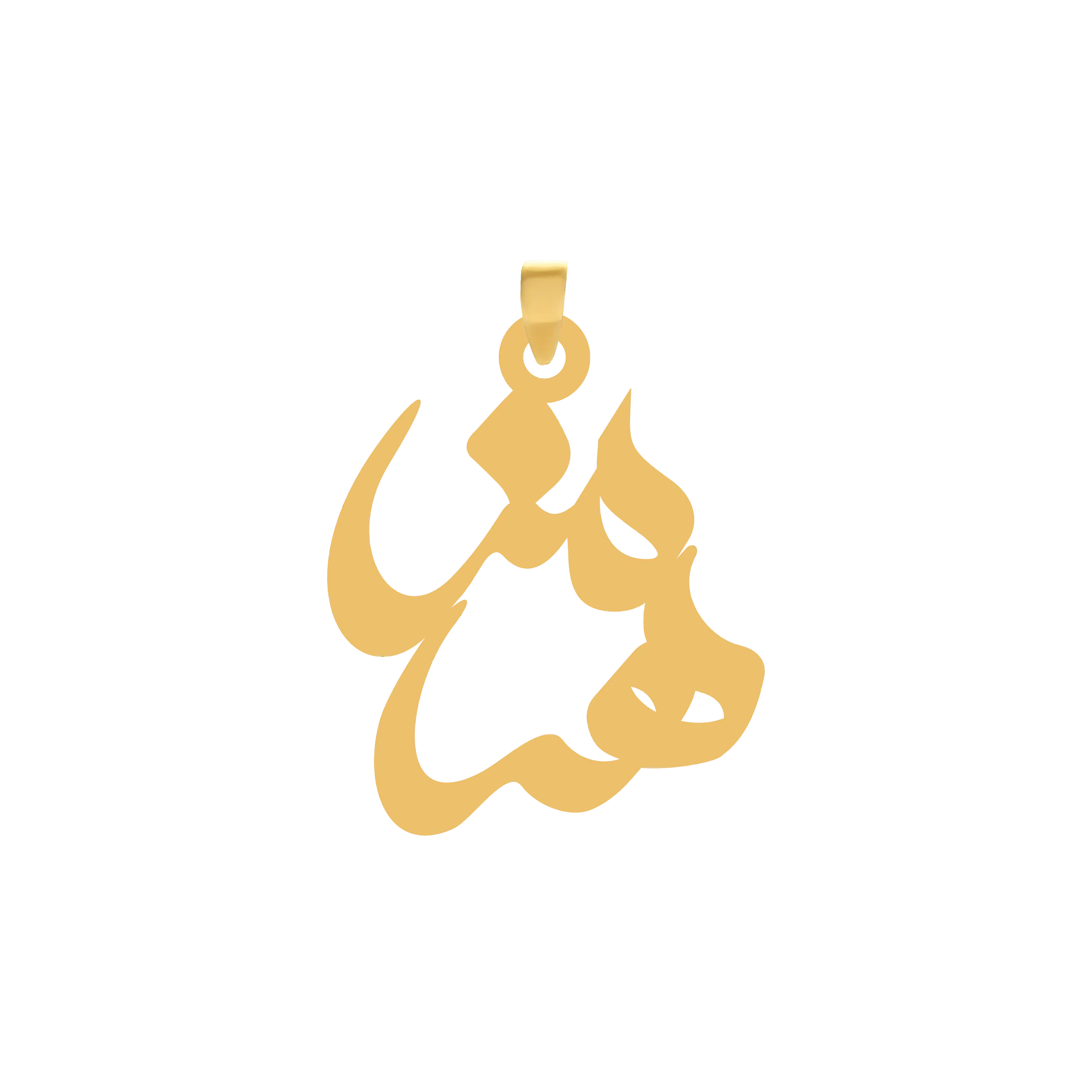 هرمز آویز گردنبند طلا ۱۸ عیار اسم هرمز