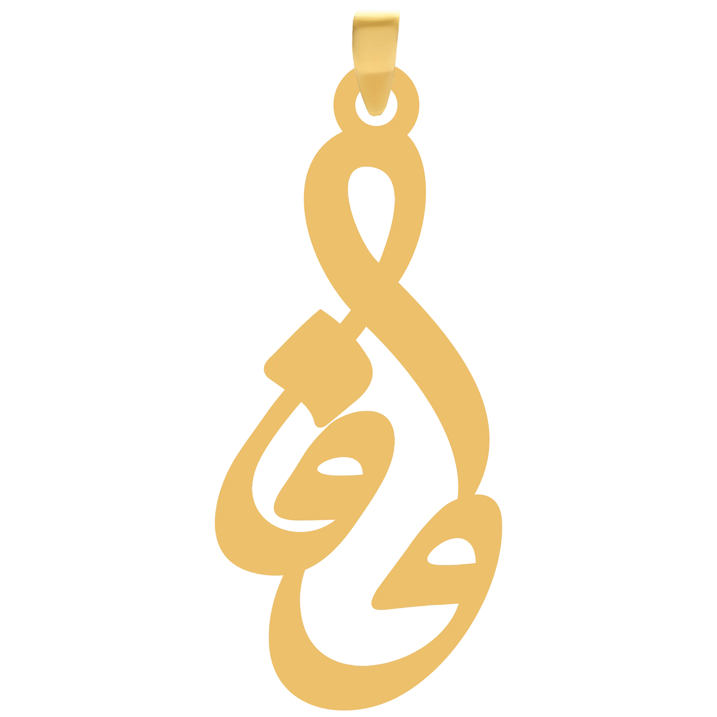 وفا آویز گردنبند طلا ۱۸ عیار اسم وفا