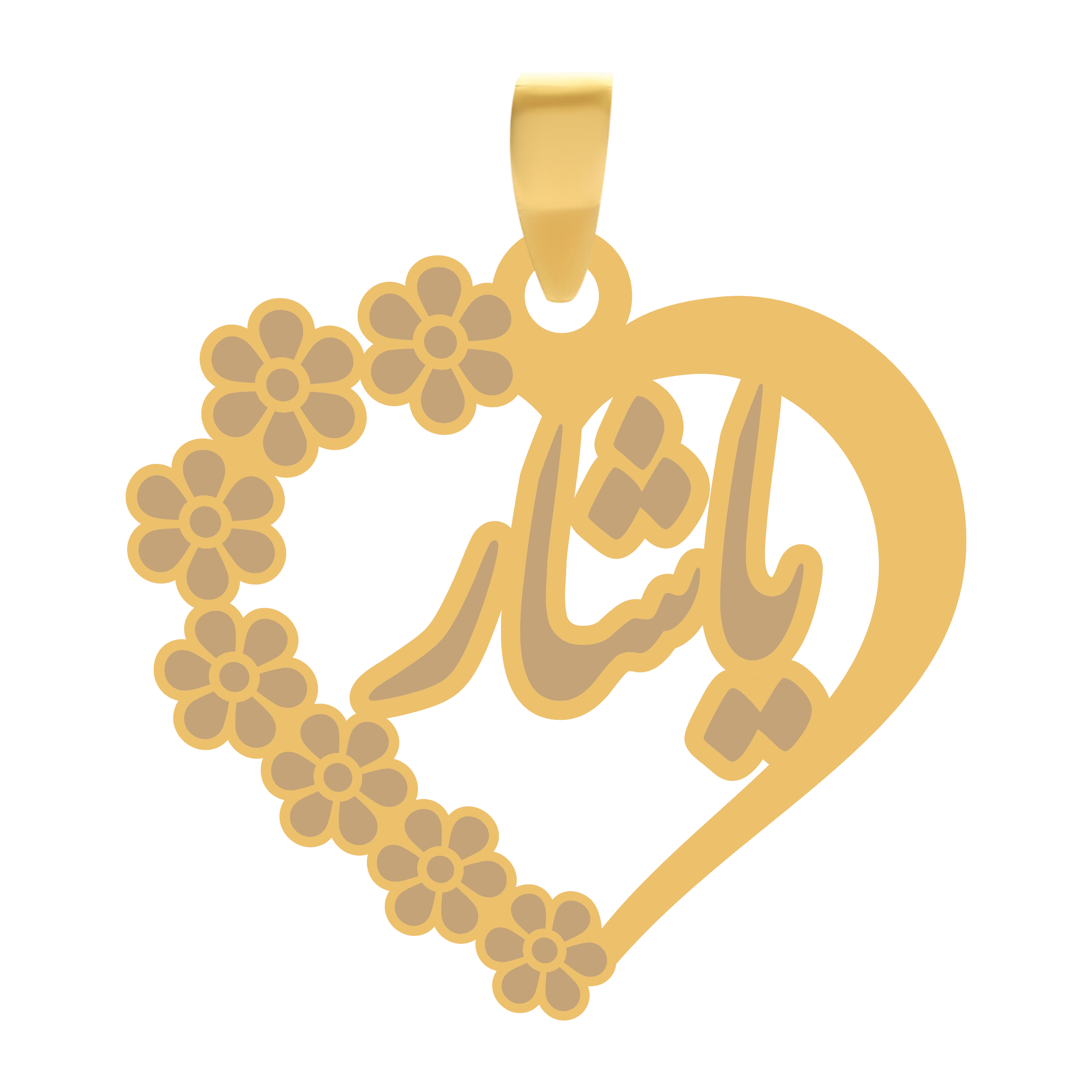 یاشار آویز پلاک قلب طلا اسم یاشار