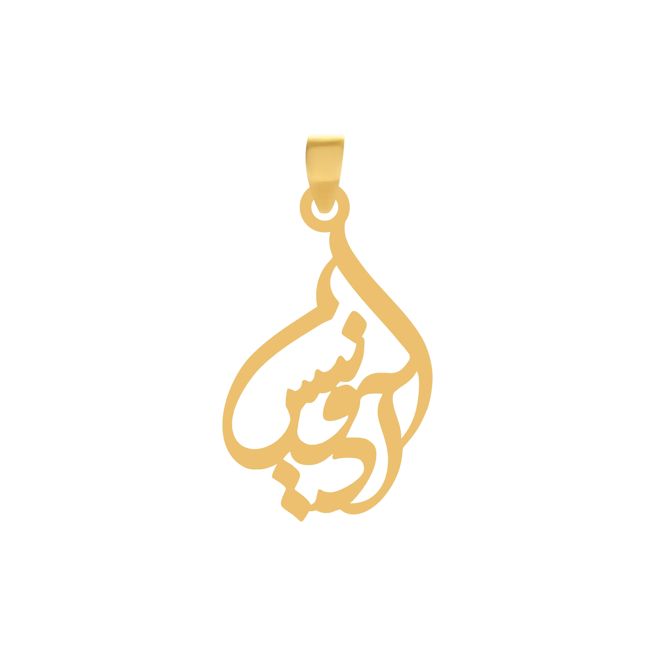 آدونیس آویز پلاک طلا اسم آدونیس